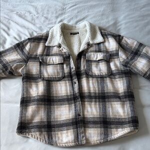 PacSun Sherpa-Lined Fleece Jacket